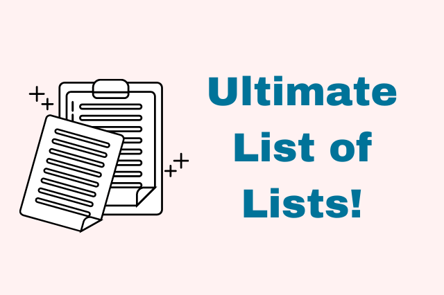 67 Lists to Organize Your Life and Boost Your Mood
