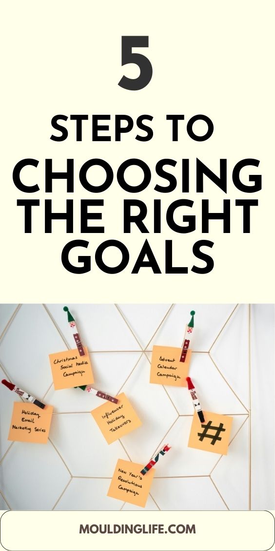 CHOOSING THE RIGHT GOALS
