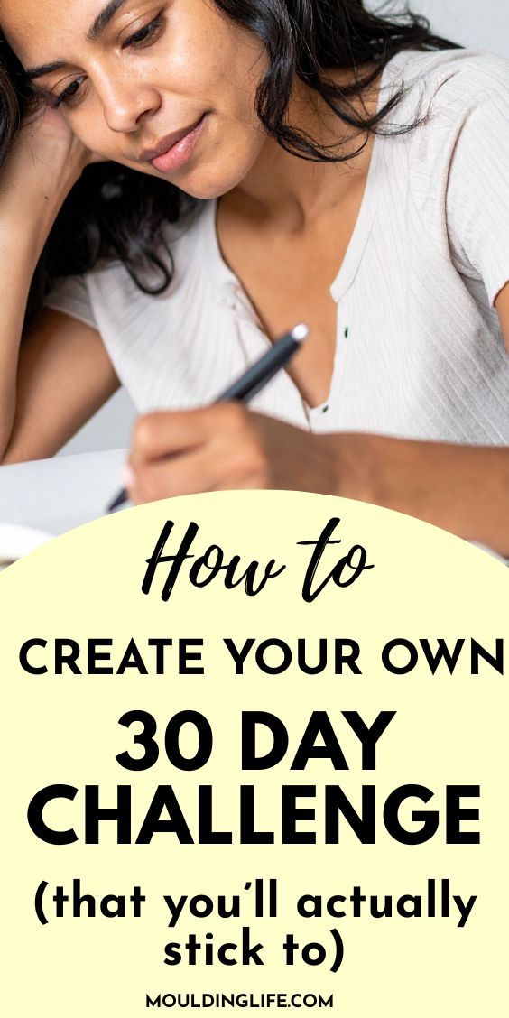Create your own 30 day challenge