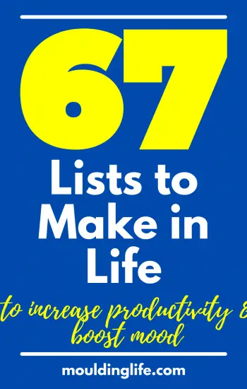 67 Lists to Make in Life.