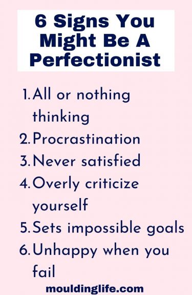 perfectionism signs